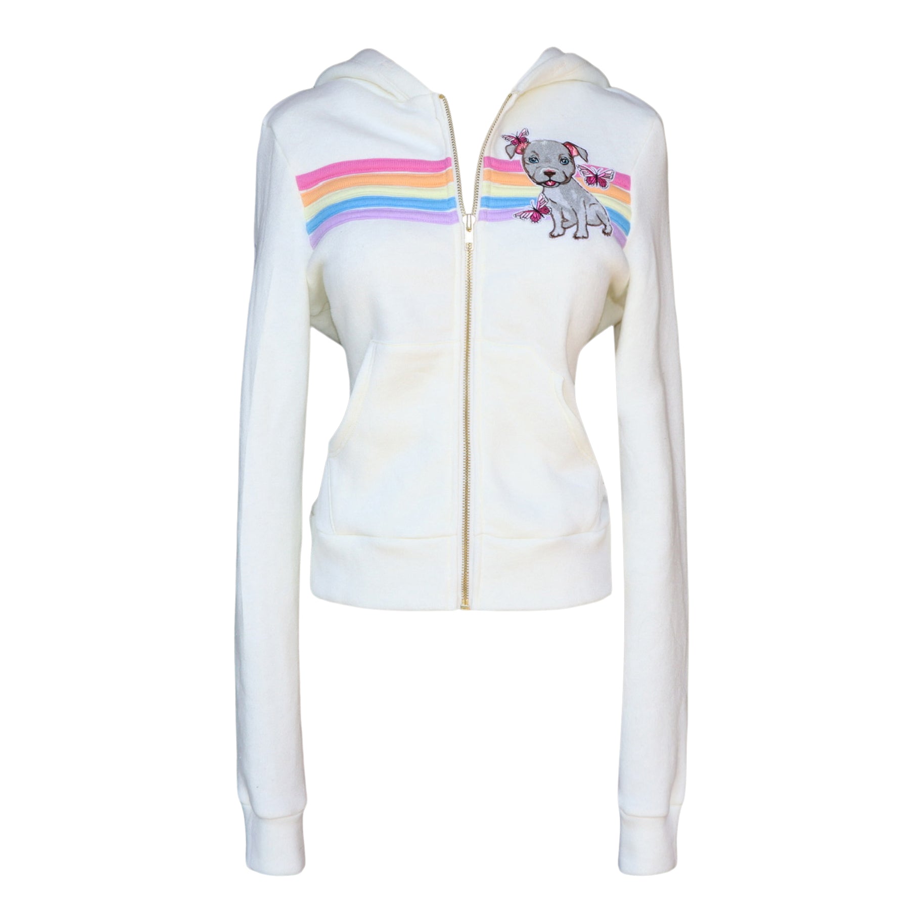 Off white rainbow hoodie best sale