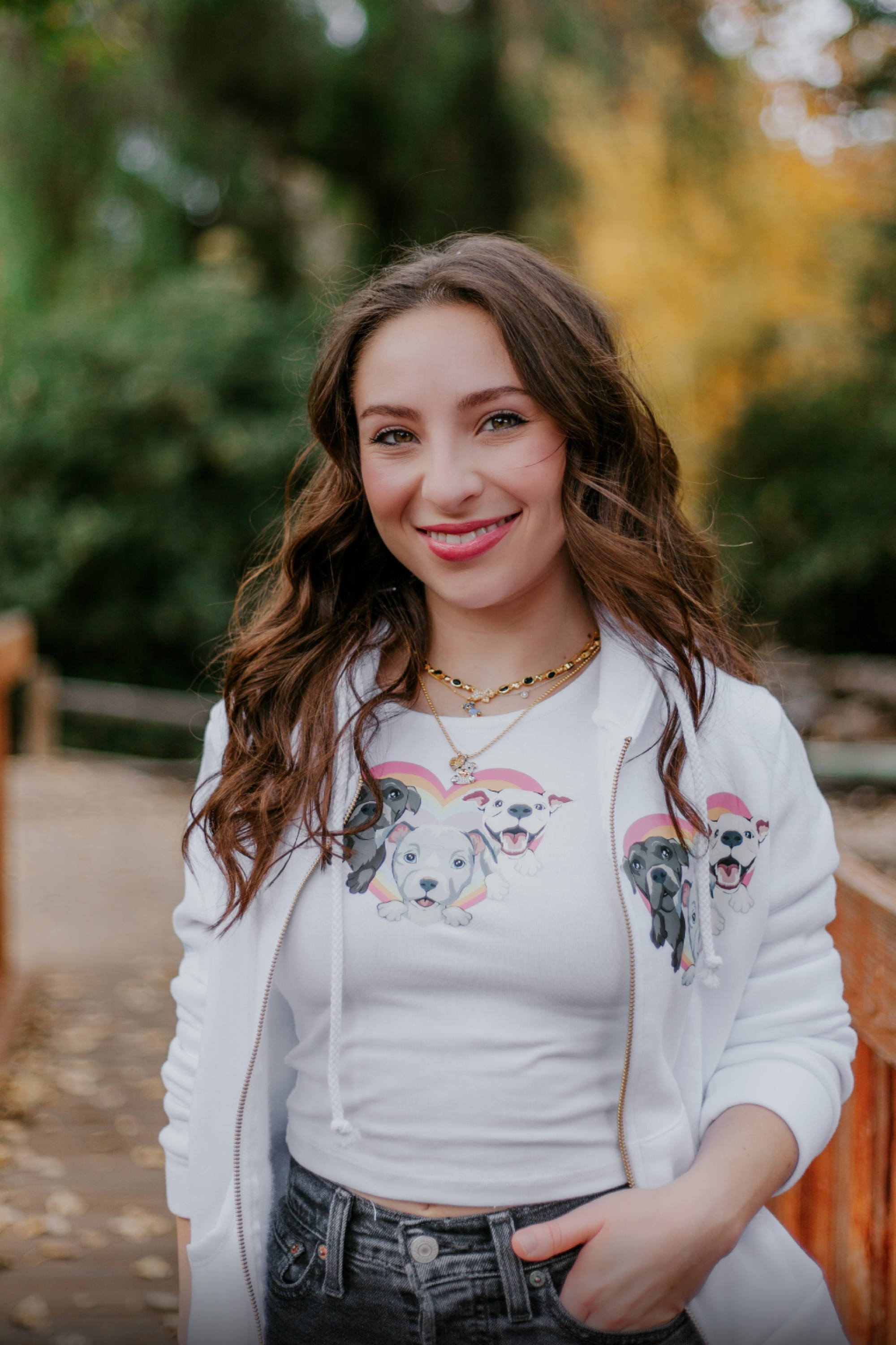 Cloud Haven Big Heart Signature Pittie Baby Tee | Rainbow Cloud Haven Big Heart Signature Pittie Baby Tee | Rainbow